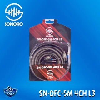 کابل rca  پنج متری OFC سونورو 4CH L3
